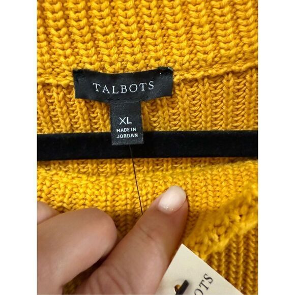 Talbots NWT crew neck chunky KNIT SWEATER sz XL - Picture 3 of 6